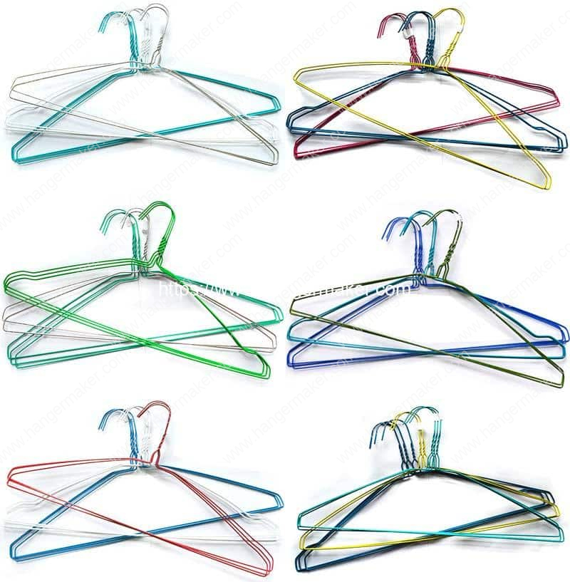 Plastic Dip Coating Wire Metal Hangers 
