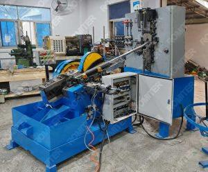 Automatic Steel Wire Eye Hook Bending Threading Machine for Brasil Customer