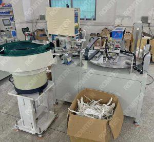 Rotary Type Plastic Hanger Hook Inserting and Logo Printing Machine with Dryer